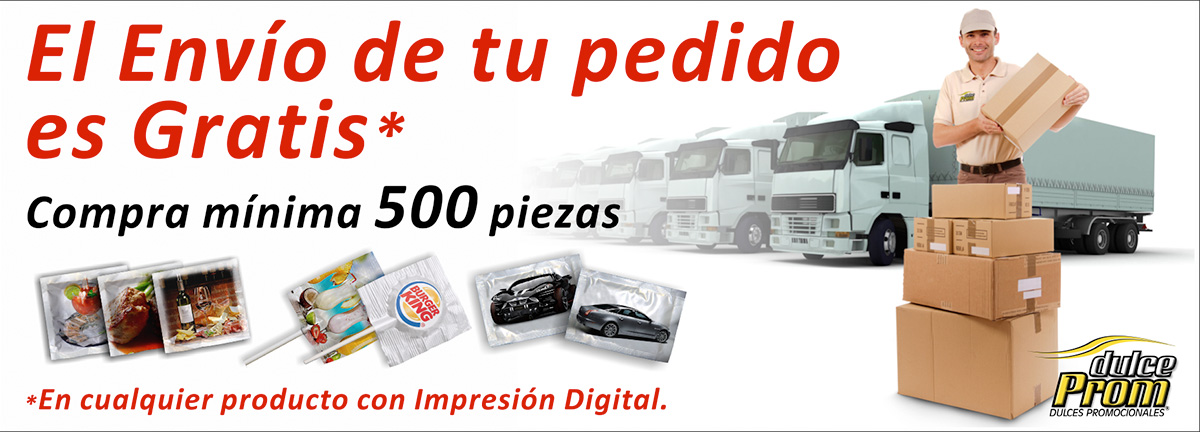 Dulces promocionales envío gratis