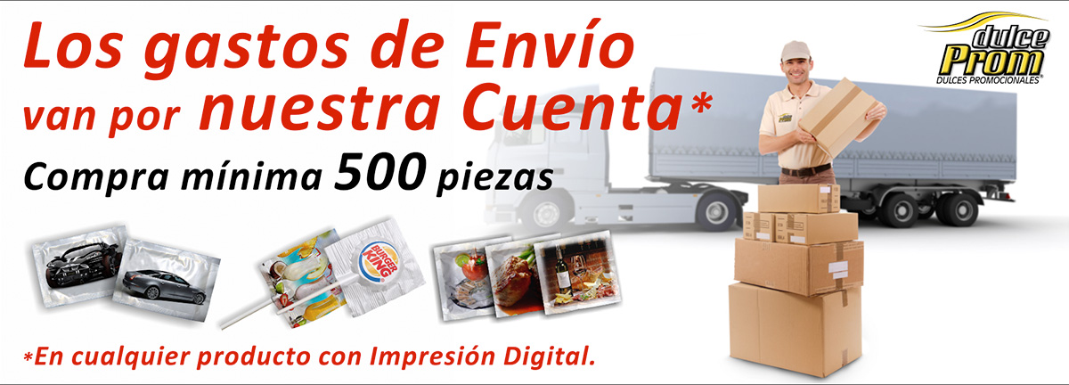 Dulces promocionales envío gratis